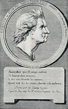 The Brothers Montgolfier 18th century, (1910). Artist: JC De Mayr