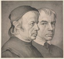 The Brothers Eberhard, 1822. Creator: Johann Anton Ramboux (German, 1790-1866)