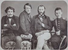 The Brothers Tolstoy: Sergei Tolstoy, Nikolai Tolstoy, Dmitri Tolstoy and Leo Tolstoy, 1850s