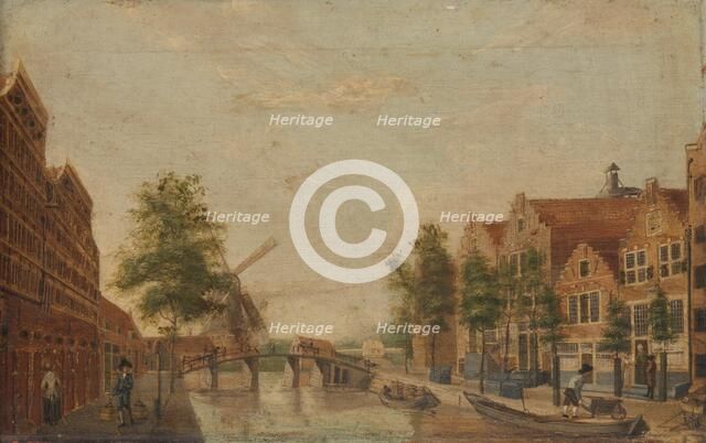 The Brouwersgracht in Amsterdam, 1750-1799. Creator: Anon.