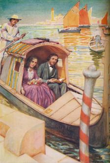 The Brownings in the Gondola City c1925. Artist: Arthur Percy Dixon