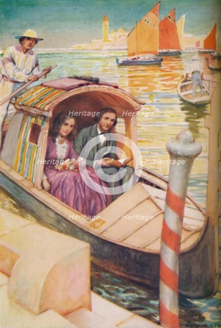 'The Brownings in the Gondola City',  c1925. Artist: Arthur Percy Dixon.