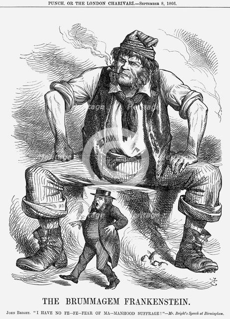 'The Brummagem Frankenstein', 1866. Creator: John Tenniel.