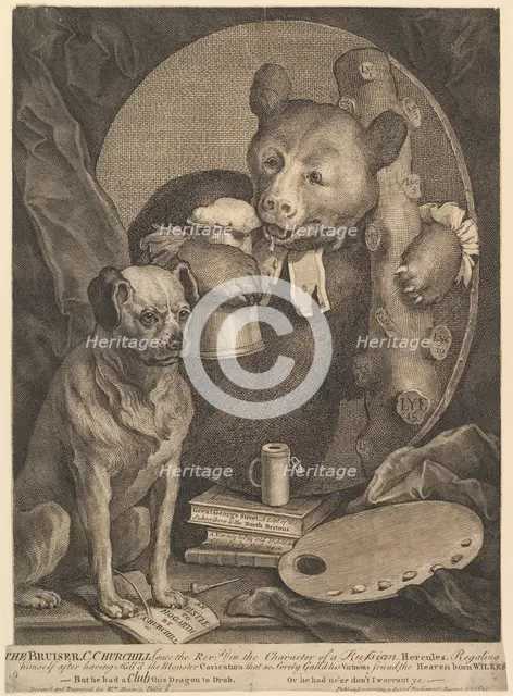 The Bruiser (Caricature of Charles Churchill), August 1, 1762. Creator: William Hogarth.