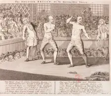 The Bruiser Bruis'd 1750. Artist: Anon