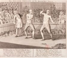 The Bruiser Bruis'd 1750. Artist: Anon