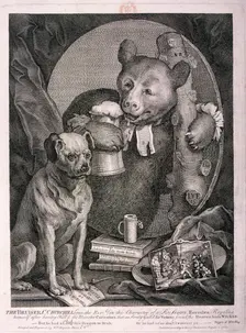 The Bruiser, C. Churchill ... in the character of a Russian Hercules ... 1763. Artist: William Hogarth