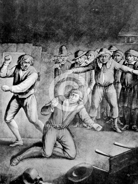 'The bruising match', 1730. Artist: Unknown