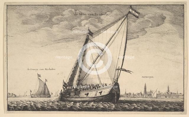 The Brussels Packet, 1625-77. Creator: Wenceslaus Hollar.