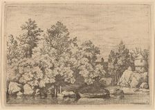 The Cudgel Dam and Covered Bridge, probably c. 1645/1656. Creator: Allart van Everdingen