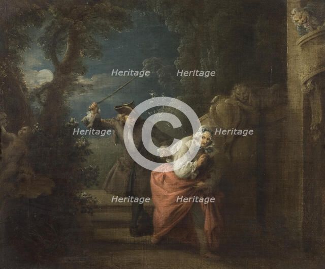"The Cudgelled and Contented Cuckold", early 18th century. Creator: Jean-Baptiste Pater.