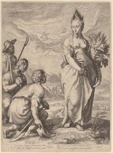 The Cult of Ceres, 1596. Creator: Jan Saenredam