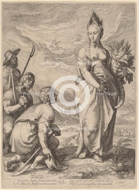 The Cult of Ceres, 1596. Creator: Jan Saenredam.