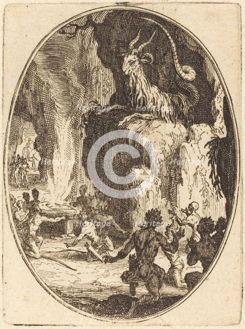 The Cult of the Demon, probably 1627. Creator: Jacques Callot.