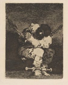 The custody is as barbarous as the crime (Tan bárbara la seguridad como el delito), ca. 1815. Creator: Francisco Goya