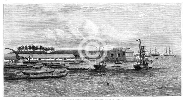 The Custom-House and inner harbour, Colombo, Ceylon, 1864. Creator: Unknown.