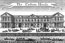 The Custom House, London, c1660. Artist: John Dunster