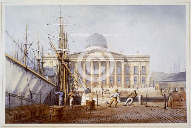 The Customs House and Revenue Building, Liverpool, 1864. Artist: William Gawin Herdman