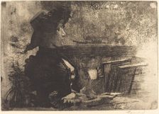 The Cup of Tea, 1883. Creator: Paul Albert Besnard