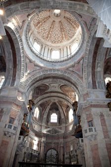The cupola of the basilica in Mafra National Palace (Palacio de Mafra), Mafra, Portugal, 2009. Creator: Samuel Magal