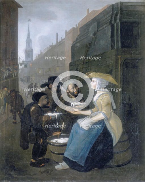 'The Curds and Whey Seller, Cheapside', c1730. Artist: Unknown