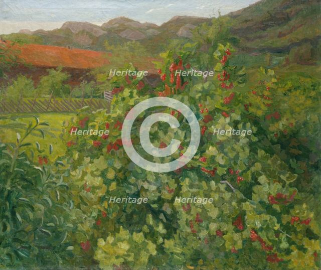 The Currant Bush, 1905. Creator: Thorvald Erichsen.