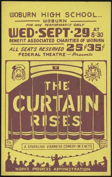 The Curtain Rises, Woburn, MA, [193-]. Creator: Unknown
