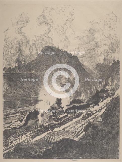 The Cut from Culebra, 1912. Creator: Joseph Pennell.