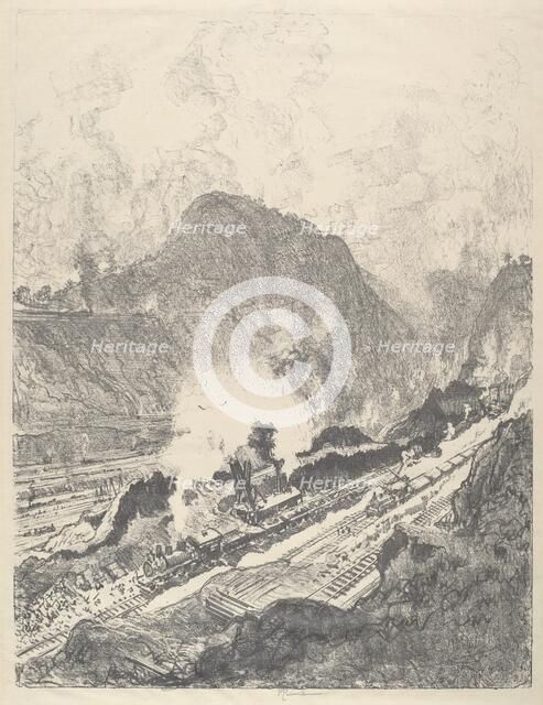 The Cut from Culebra, 1912. Creator: Joseph Pennell.