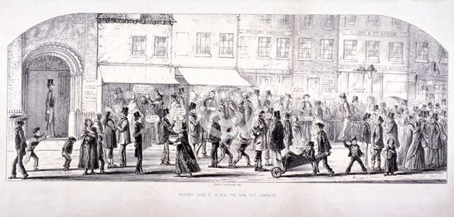The Cut, Lambeth, London, c1850. Artist: Anon