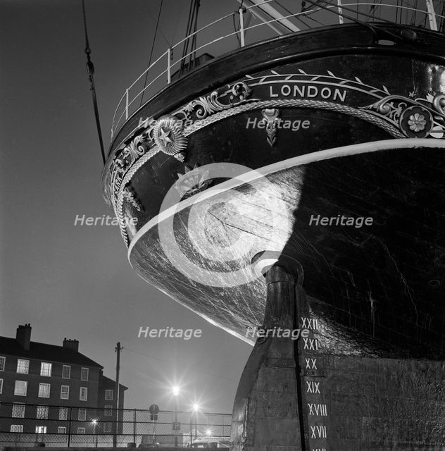The 'Cutty Sark', Greenwich, Greater London, 1955-1965. Artist: John Gay