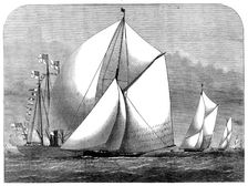 The cutter-yacht Kriemhilda winning Her Majesty's Cup at the Royal Albert Yacht Club Regatta, 1873. Creator: Unknown