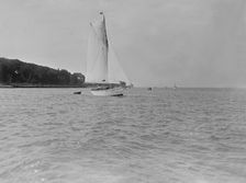 The cutter Fantome towing tender, 1920. Creator: Kirk & Sons of Cowes