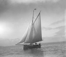 The cutter Sophie sailing upwind. Creator: Kirk & Sons of Cowes