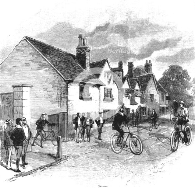 ''The Cyclists' Sunday Dinner at Ripley; "The Anchor" at Ripley--The Cyclists Inn', 1891. Creator: Charles Joseph Staniland.