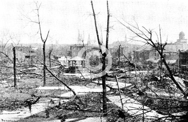 The Cyclone at Louisville, Kentucky, United States: Baxter Park, 1890. Creator: Unknown.