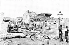 The Cyclone at Louisville, Kentucky, United States: Fifteenth Street: looking north, 1890. Creator: Unknown