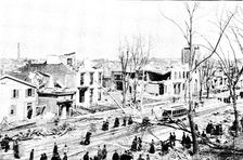 The Cyclone at Louisville, Kentucky, United States: Twelfth Street and Jefferson Street, 1890. Creator: Unknown