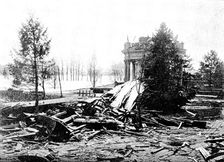 The Cyclone at Louisville, Kentucky, United States: the Waterworks, 1890. Creator: Unknown