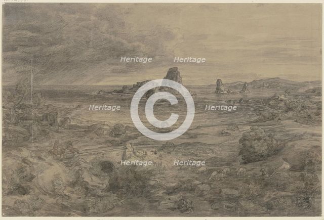 The Cyclopean rocks near Sciacca, mid-late 19th century. Creator: Ludwig Metz.