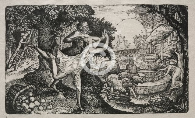 The Cyder Feast: A Vision of Joy and Thanksgiving, 1829. Creator: Edward Calvert (British, 1799-1883).