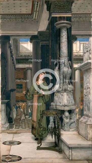 The Cymbal Player, 1872. Creator: Lawrence Alma-Tadema.