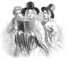 The Cymreigyddion Festival - chorus singers, 1845. Creator: Unknown