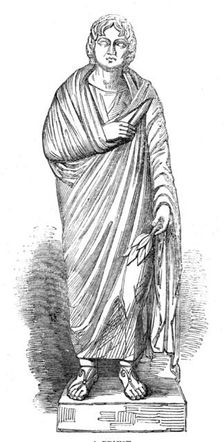 The Cyrene Marbles in the British Museum: a priest, 1861. Creator: Unknown