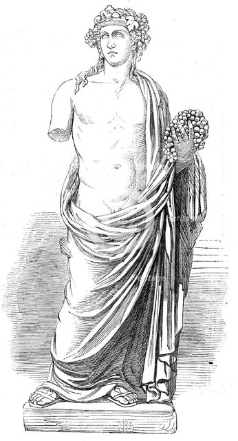 The Cyrene Marbles in the British Museum: Bacchus, 1861. Creator: Unknown.