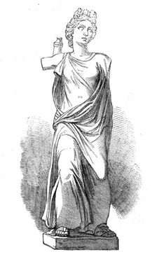 The Cyrene Marbles in the British Museum: Diana, 1861. Creator: Unknown