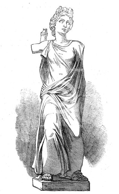 The Cyrene Marbles in the British Museum: Diana, 1861. Creator: Unknown.
