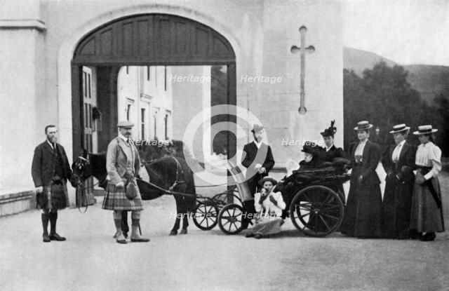 The Czars' visit to Balmoral, 1896.Artist: W&D Downey