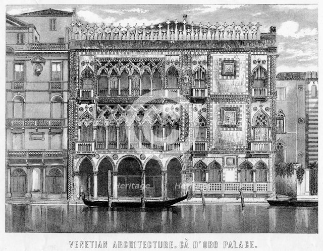 The Ca' d'Oro, Venice, Italy, c19th century. Artist: Unknown