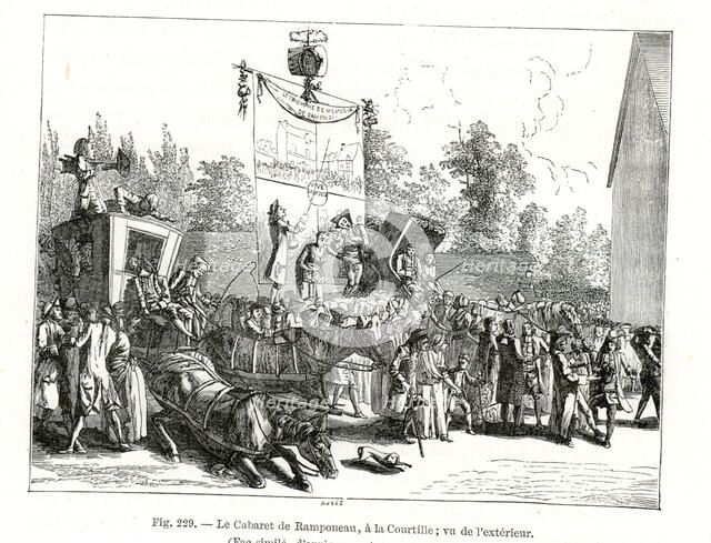The Cabaret Of Ramponneau, (1885). Artist: Unknown